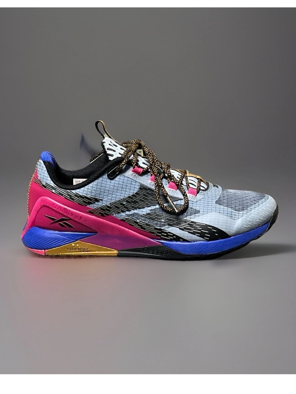 Reebok Nano X1 Women's Training Adventure Shoes Gray/Colbalt Size 7.5